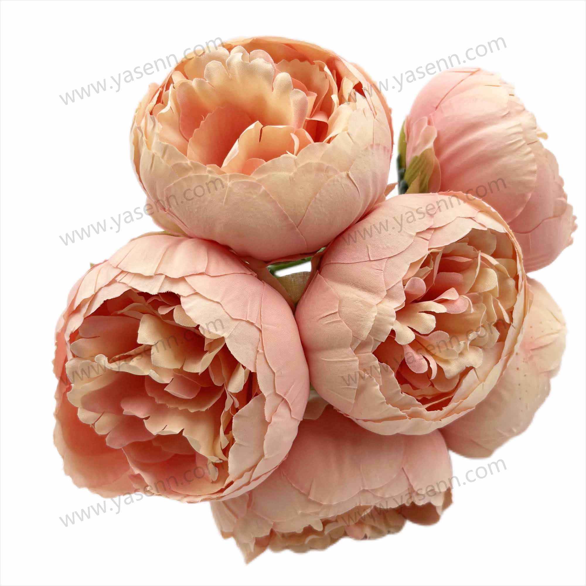 6 BRANCHES PEONY  bridal bouquet artificial flowers YSB23093