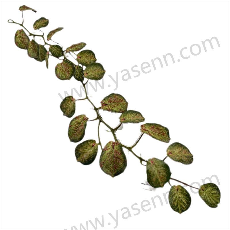 YSG23111 HEIGHT  112CM/ 2 SECTIONS/ RUBBERIZED FABRIC/25  LEAVES artificial plant