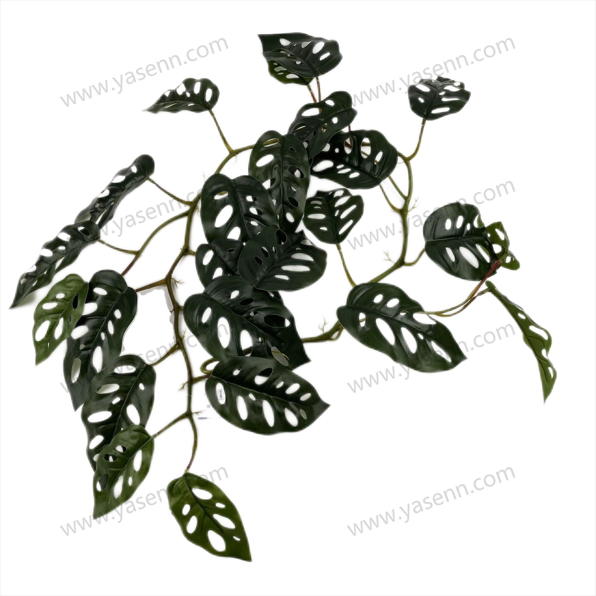 YSG23112 HEIGHT  112CM/ 2 SECTIONS/ RUBBERIZED FABRIC/25  LEAVES artificial plant