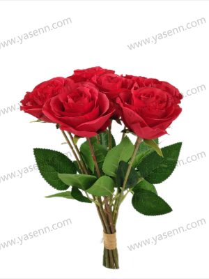 40CM 9 BRANCHES ROSE YSB23564