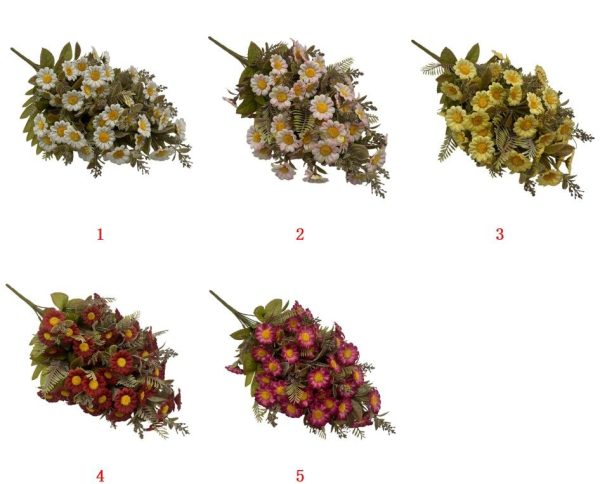 Artificial Chrysanthemum Bouquet 56cm Tall 12 Branches YSF25022