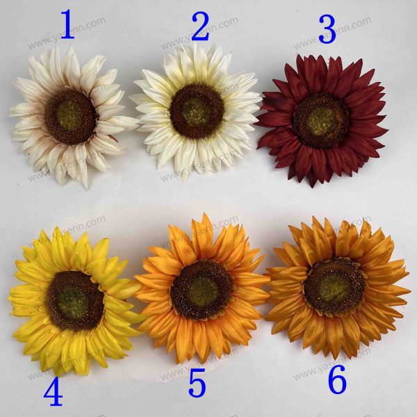 Vibrant Satin Sunflower Stems - YSZ20058