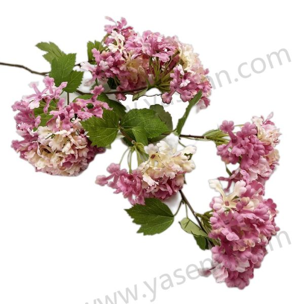 Grand PONGEE Hydrangea Branch - Large-Scale Decor YSZ20096