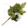 Compact Mixed Rose and Hydrangea Artificial Fan Bouquet 7 Stems 44cm Tall Pongee YSB23119