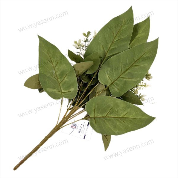 Luxury 12 Rose Artificial Fan Shaped Bouquet 50cm Tall Mixed Size Blooms Pongee YSB23122