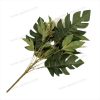 Luxury Peony and Lily Artificial Fan Shaped Bouquet 9 Stems 55cm Tall Pongee Plastic YSB23157