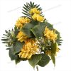 Tall Artificial Chrysanthemum Fan Shaped Bouquet 12 Stems 60cm Tall Satin Pongee YSB23159