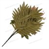 Mixed Rose and Ball Chrysanthemum Artificial Fan Shaped Bouquet 9 Stems 52cm Tall Pongee Plastic YSB23197