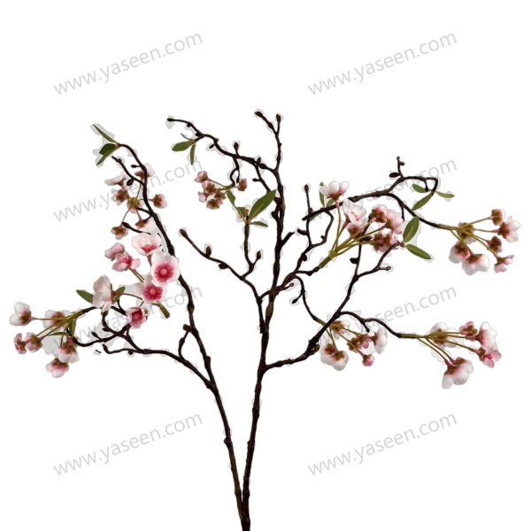 Elegant Oriental Cherry Branch – Lifelike Floral Accent YSF18120