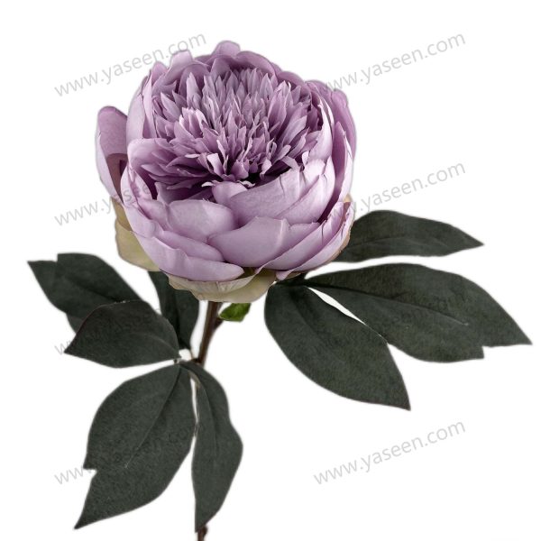 Elegant Peony Stem – Lifelike Floral Accent YSF18130