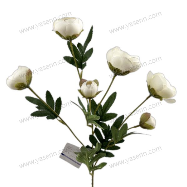 Elegant Camellia Stem with 6 Branches – Lifelike Floral Accent YSF18175