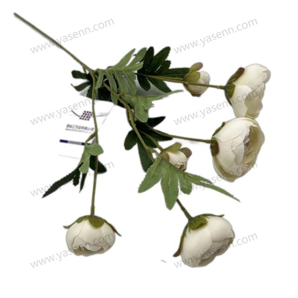 Elegant Camellia Stem with 6 Branches – Lifelike Floral Accent YSF18175