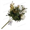 Elegant Artificial Rose Fan-Shaped Bouquet - 7 Lifelike Roses, 43cm Tall, Premium Pongee Fabric (YSF19090)