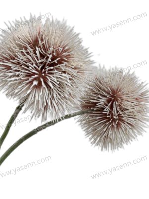 Elegant Plastic Stem with 2 Branches – Lifelike Floral Accent YSF20049