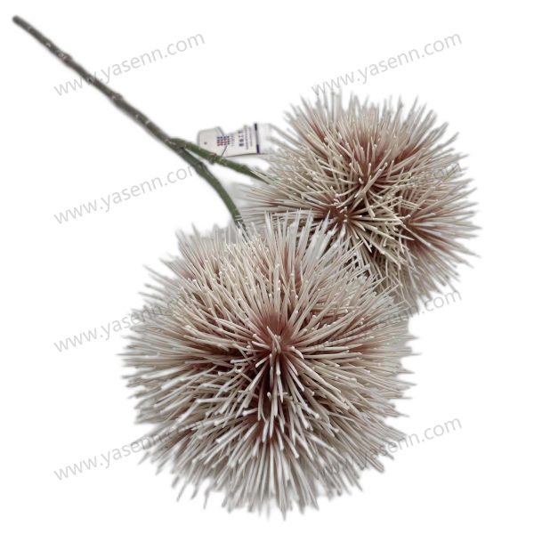 Elegant Plastic Stem with 2 Branches – Lifelike Floral Accent YSF20049