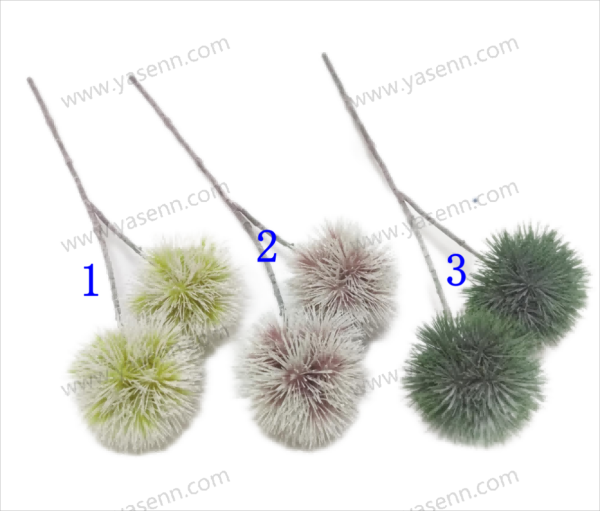 Elegant Plastic Stem with 2 Branches – Lifelike Floral Accent YSF20049