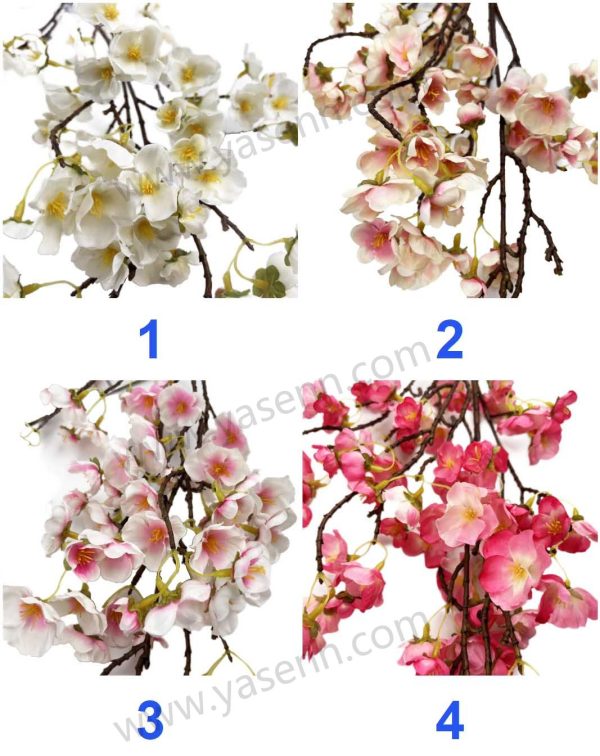 Elegant Apple Blossom Stem – Lifelike Floral Accent YSZ19166