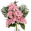 YSZ21237 Lush Artificial Hydrangea Bouquet 48cm Tall 12 Stems Pongee YSZ21237